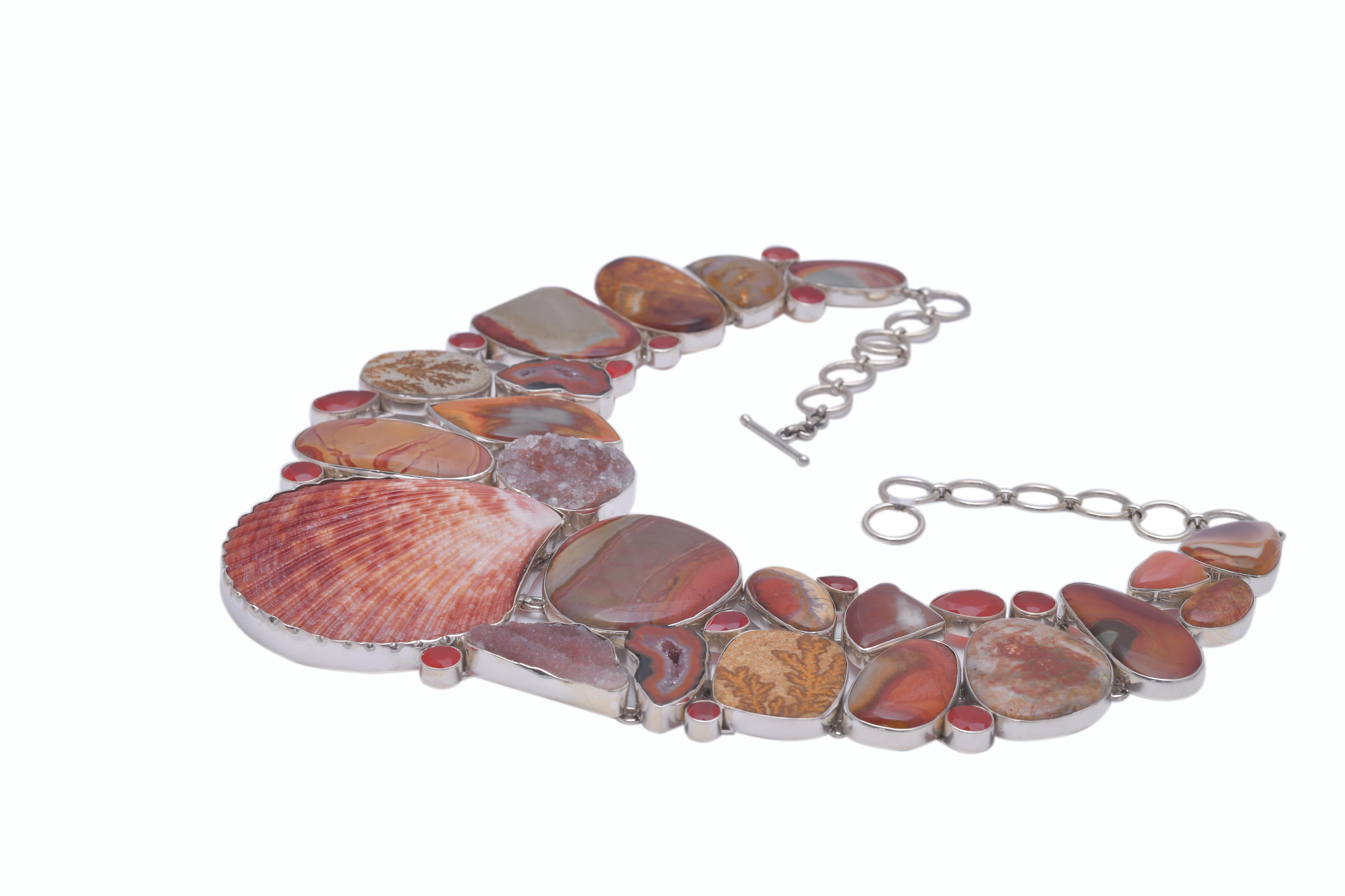 brown agate necklace