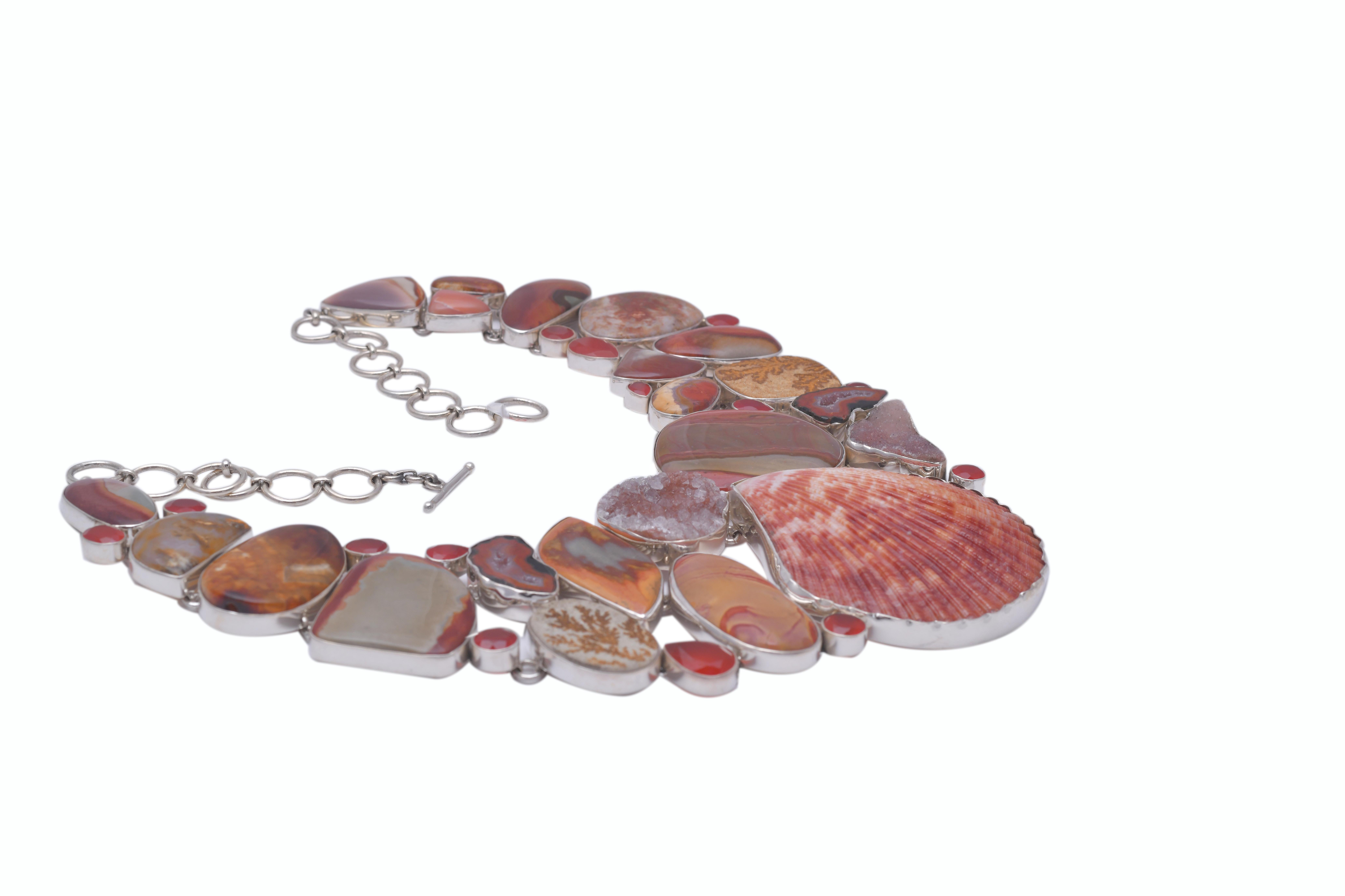 red and brown agate
