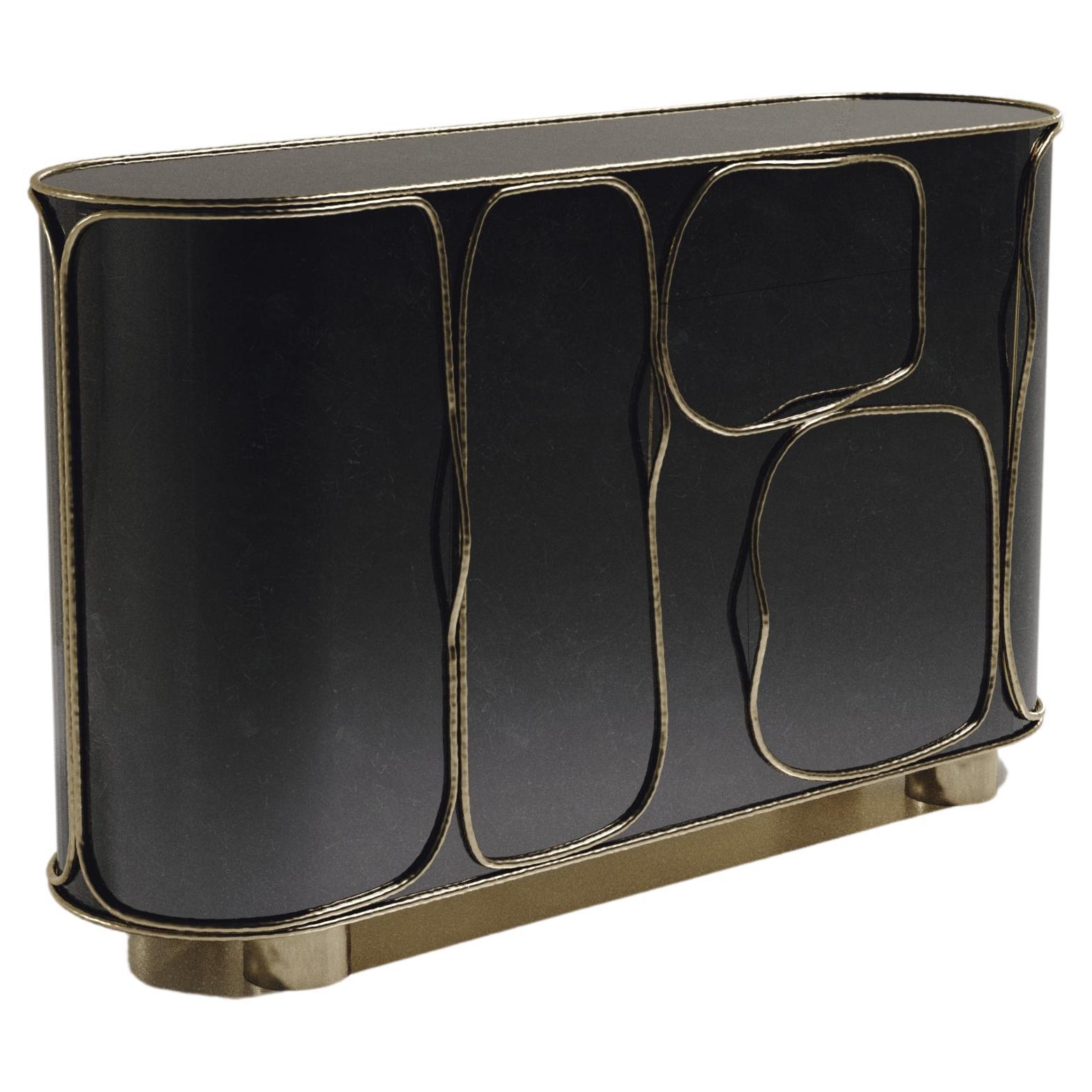 Shell Buffet with Bronze-Patina Brass Details by R&Y Augousti