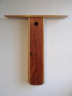 Shell Cabinet Cherry Wall Hung by Thomas Throop Black Creek Designs In Stock