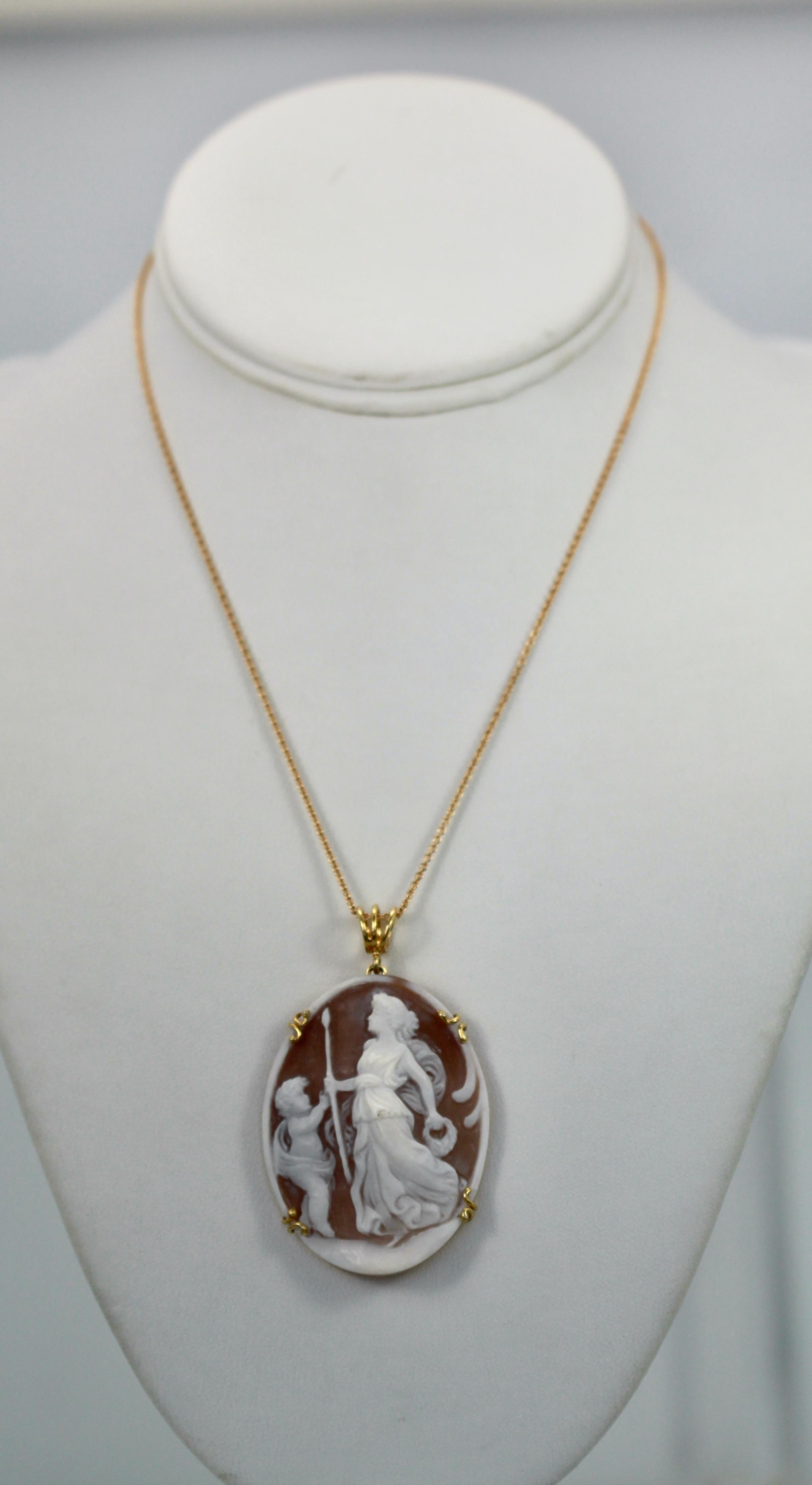 large cameo necklace