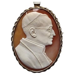 Shell Cameo Pope Pius XII