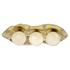 Shell Ceiling Light by Gaspare Asaro-Polished Brass Finish
