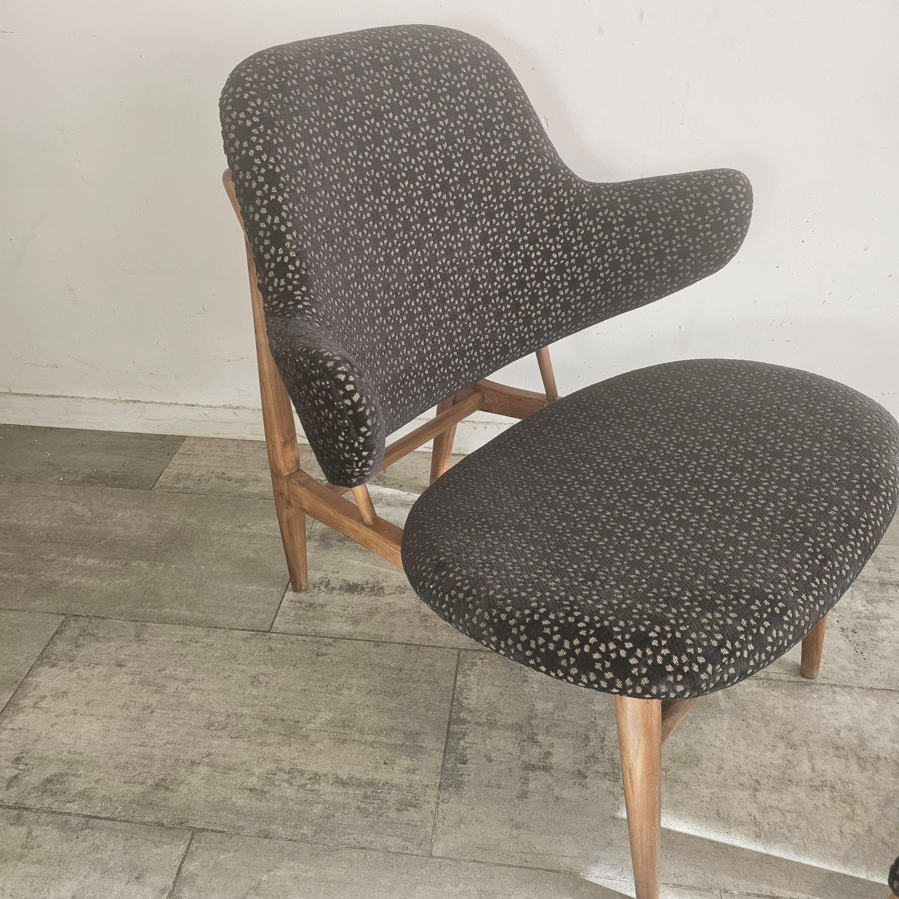 Sedia Shell di Ib Kofod-Larsen per Christensen & Larsen, Danimarca, 1950 ca. in vendita 2