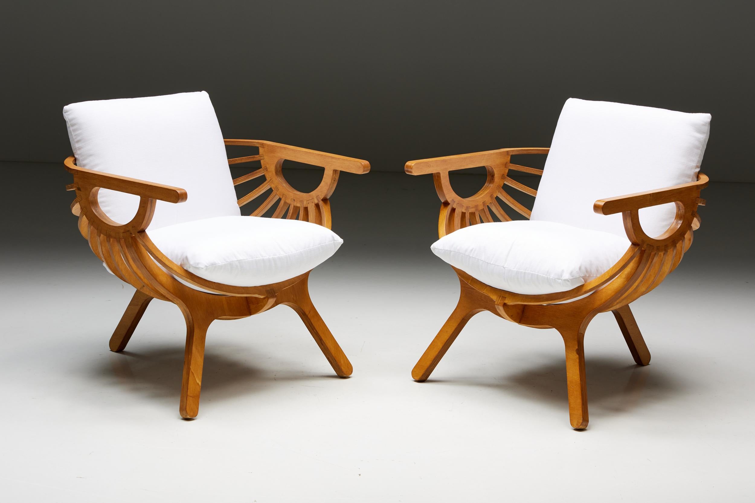 Organic Modern Shell Chair by Marco Sousa Santos for Branca Lisboa, Portugal, 2000s For Sale