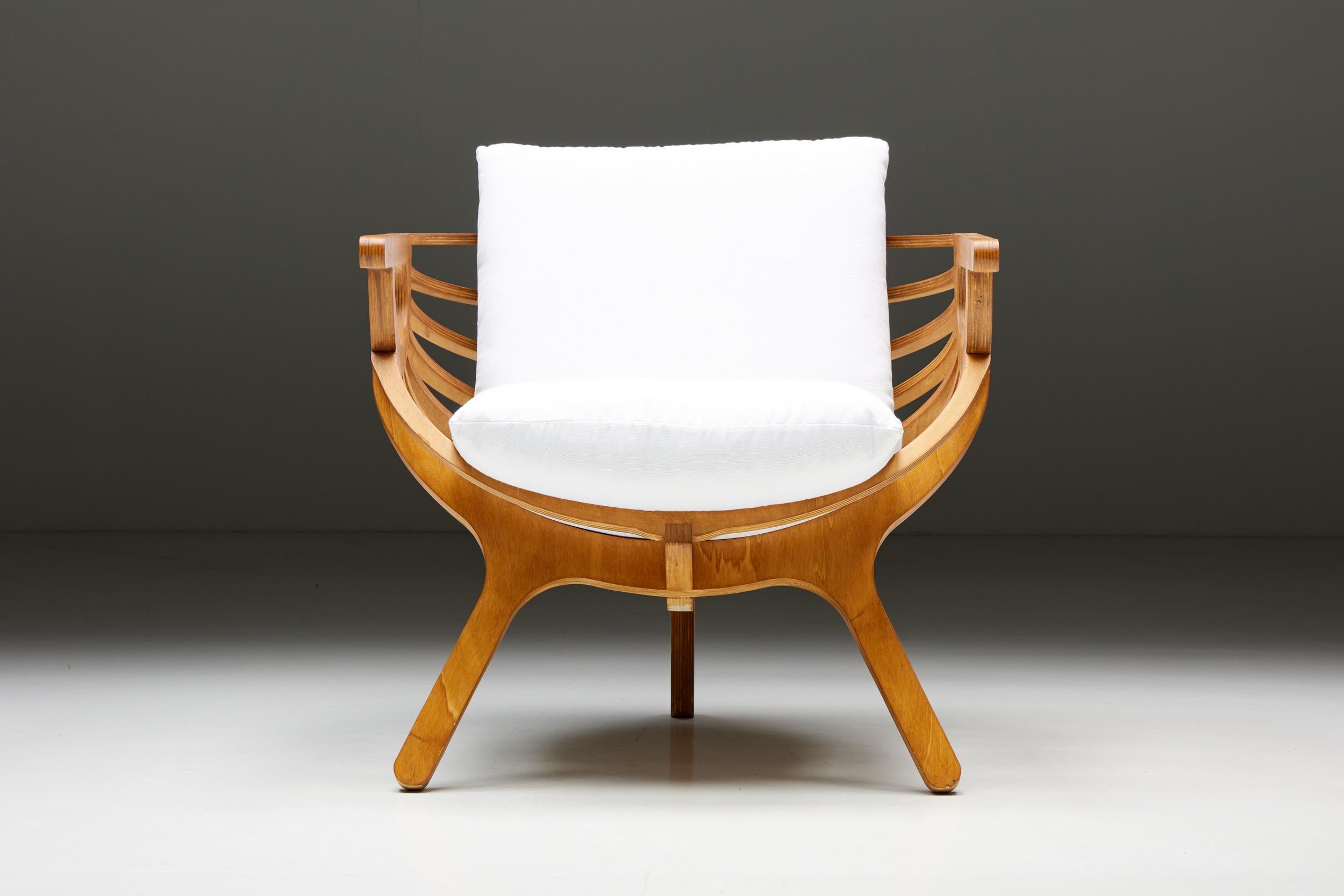 Contemporary Shell Chair by Marco Sousa Santos for Branca Lisboa, Portugal, 2000s For Sale
