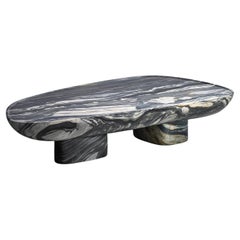 Shell Coffee Table in Calacatta Midnight