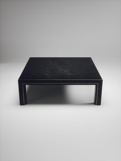 Shell Coffee Table with Bronze Patina Brass Accents by R & Y Augousti