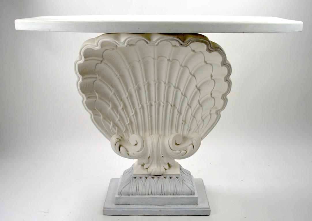 Hollywood Regency Shell Console by Grosfeld House
