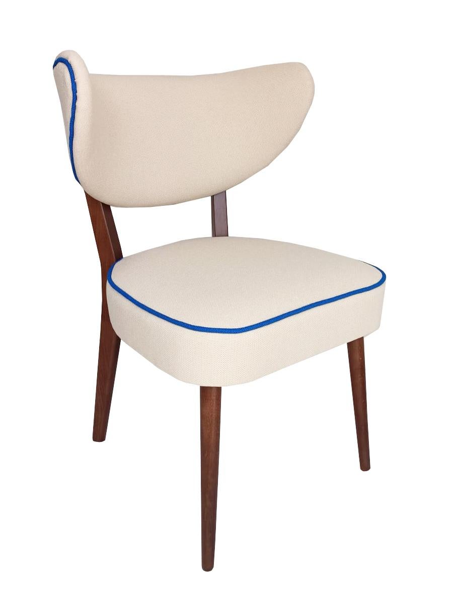 Shell Dining Chair, Hellbeige, feuerhemmendes Gewebe, von Vintola Studio, Europa (Polnisch) im Angebot