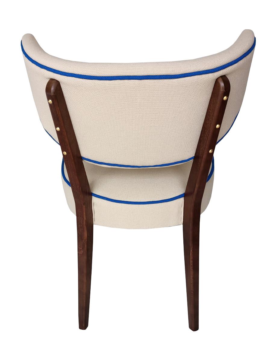 Shell Dining Chair, Hellbeige, feuerhemmendes Gewebe, von Vintola Studio, Europa (21. Jahrhundert und zeitgenössisch) im Angebot