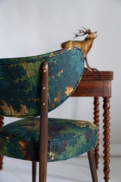 Sedia da pranzo Shell, lino Schwarzwald Dedar, di Vintola Studio, Europa, Polonia