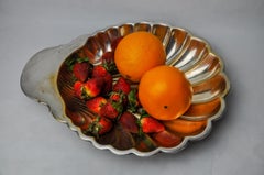 Shell empty pocket, brass, silver plated, Spain, 1970