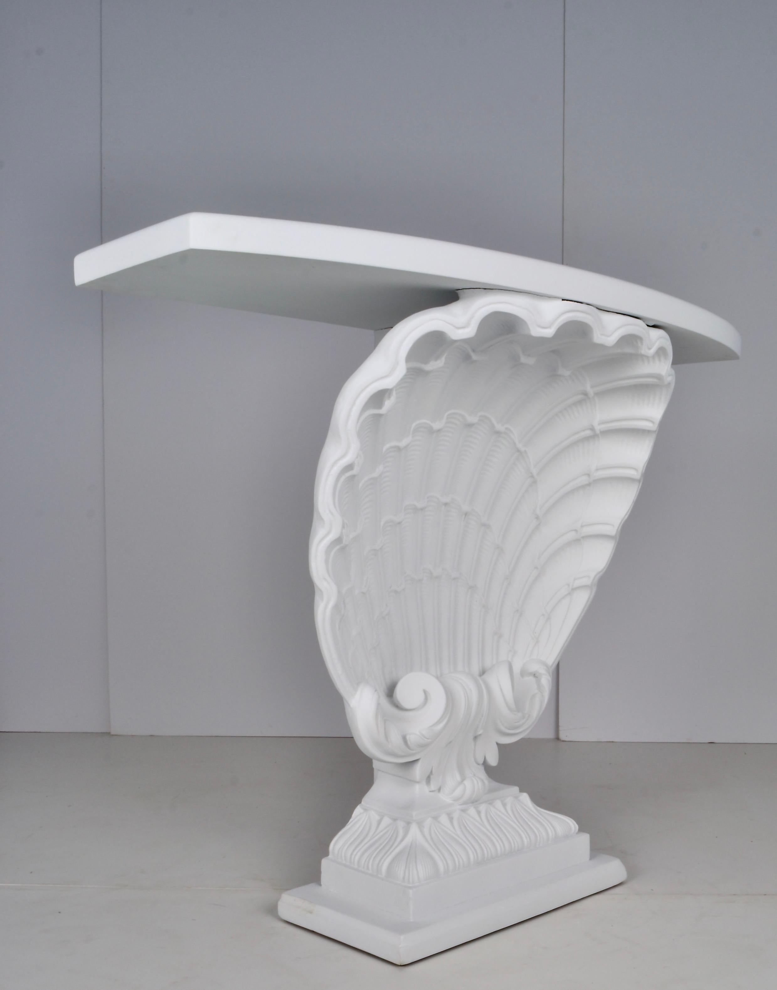 Hollywood Regency Shell-Form Console by Grosfeld House, USA, Circa 1950s For Sale