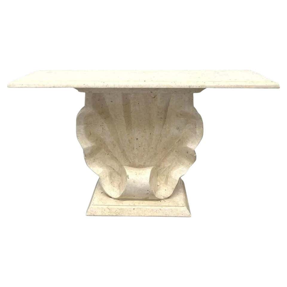 Carved Scallop Shell Console by Grosfeld House For Sale at 1stDibs