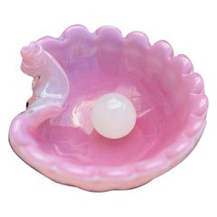 Schale aus Muschelglas von Licio Zanetti, 1970er Jahre, Murano