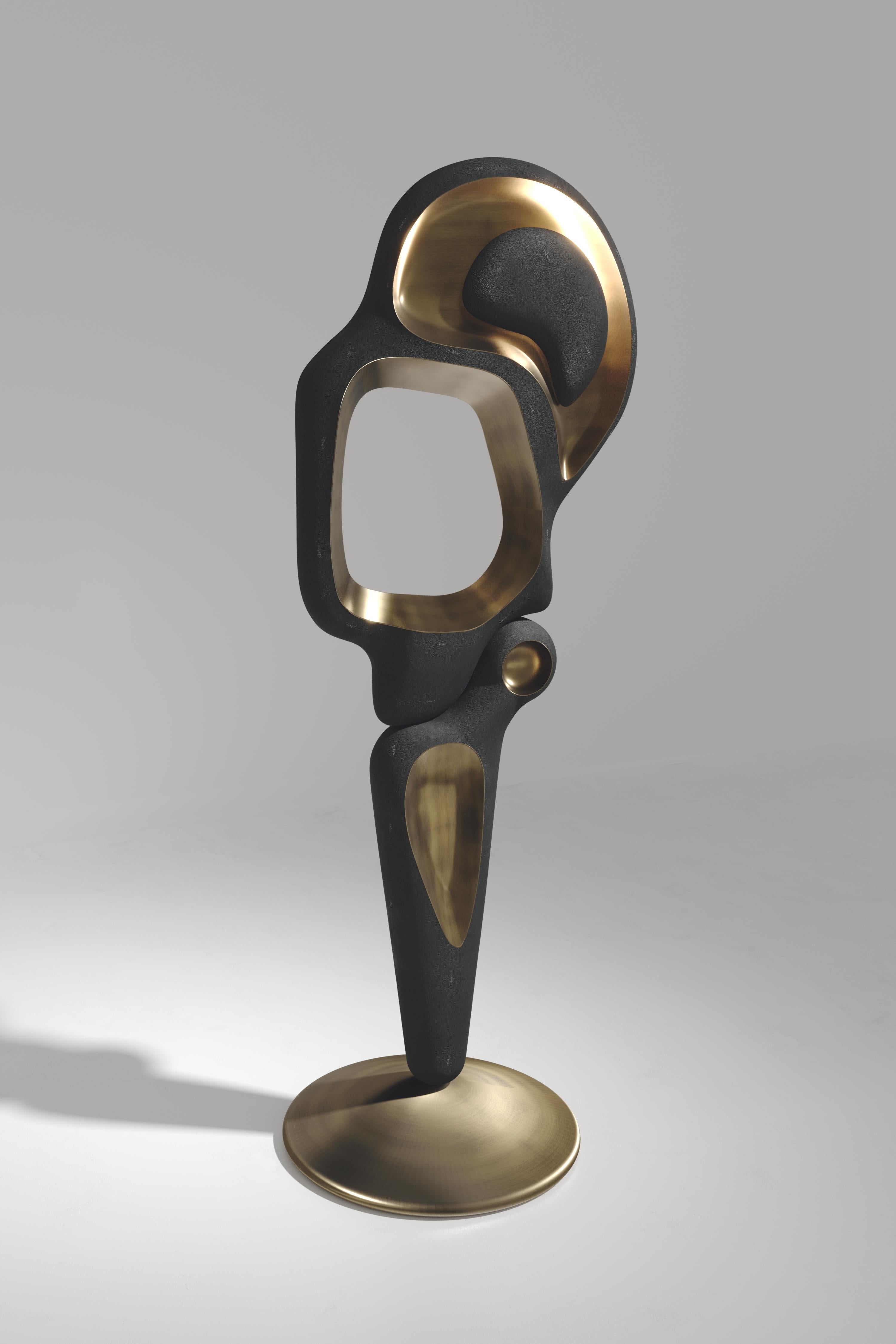 Applique murale à incrustation de coquillages avec détails en bronze et laiton Patina par R&Y Augousti en vente 2