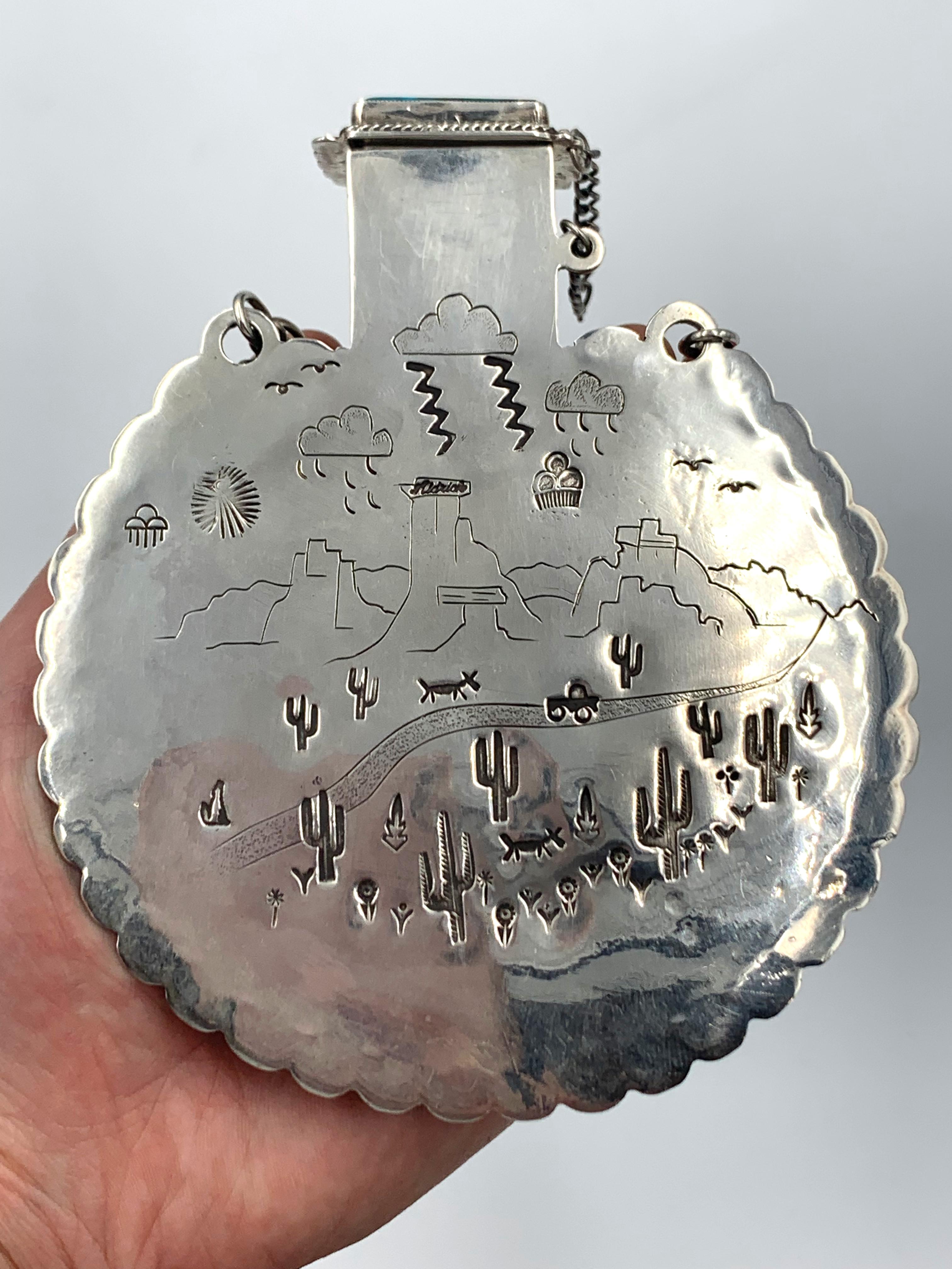 Shell Inlay Flask by Aldrich For Sale 12