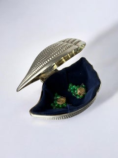 Portagioie a forma di conchiglia, placcato argento, Italia, anni ’70 circa