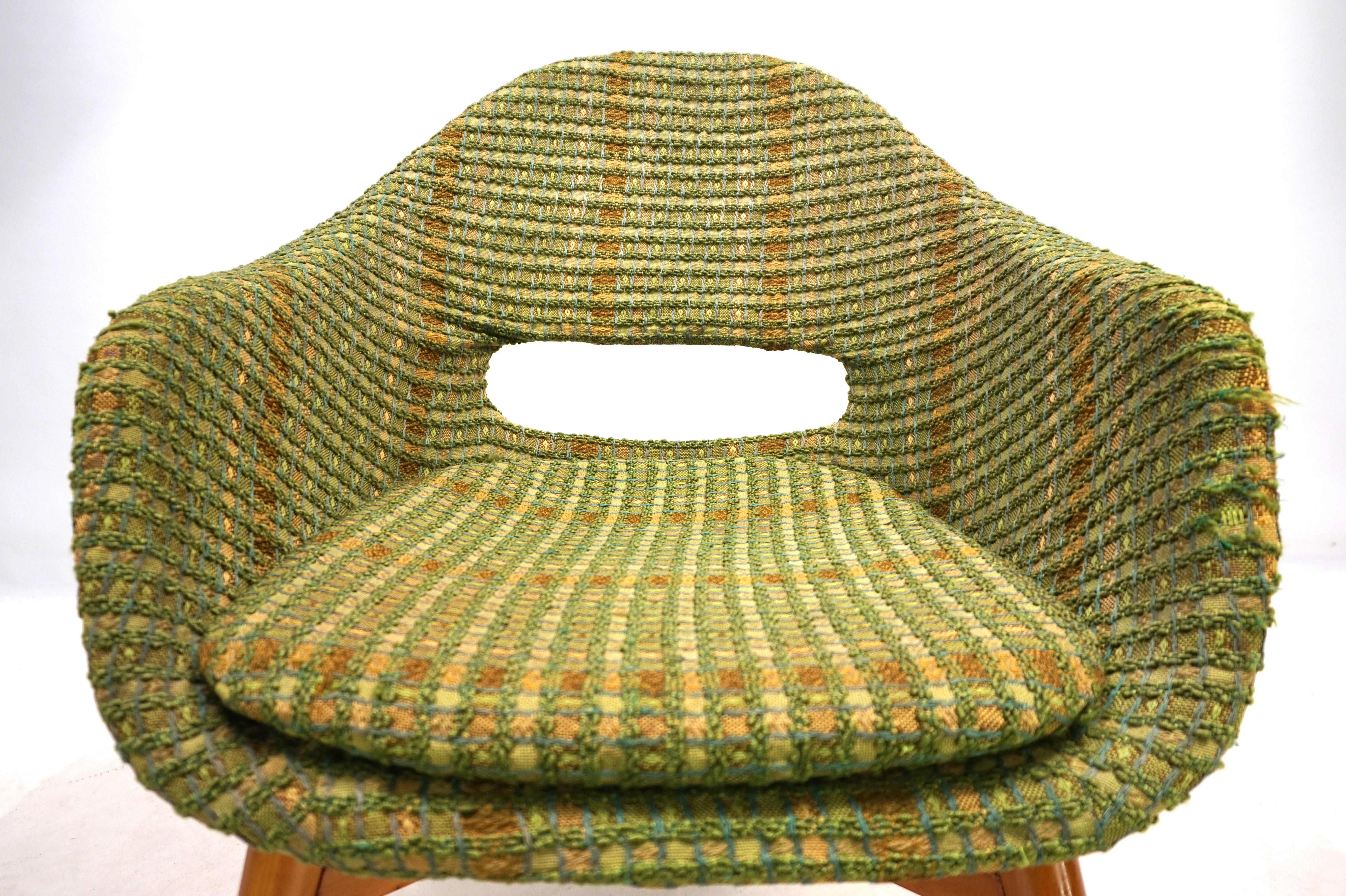 Shell lounge chair by Miroslav Navratil for Vertex, 1960 For Sale 7