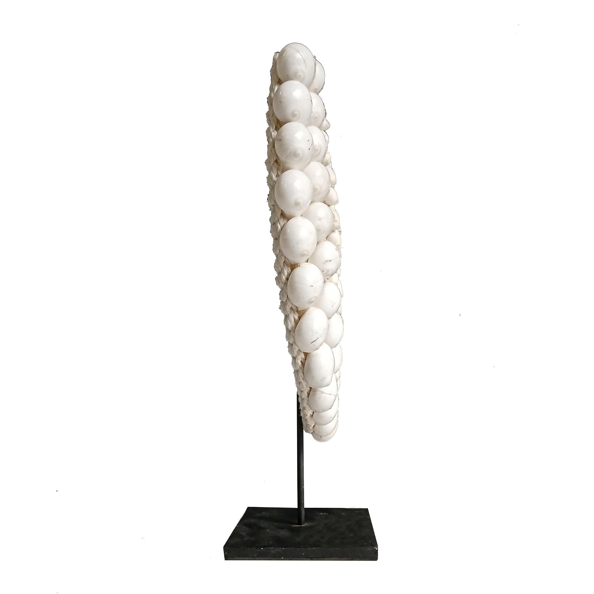 Shell Necklace on Stand, Papua New Guinea In Good Condition For Sale In New York, NY