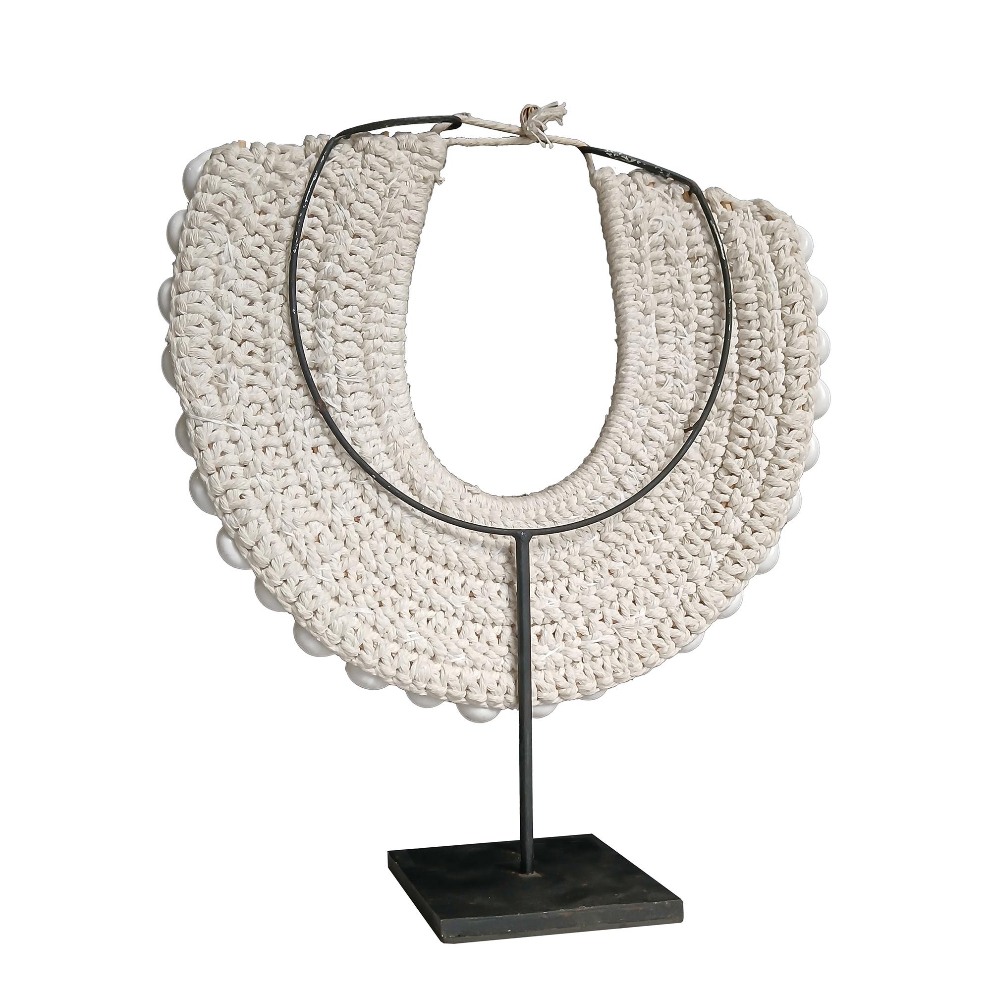 Contemporary Shell Necklace on Stand, Papua New Guinea For Sale