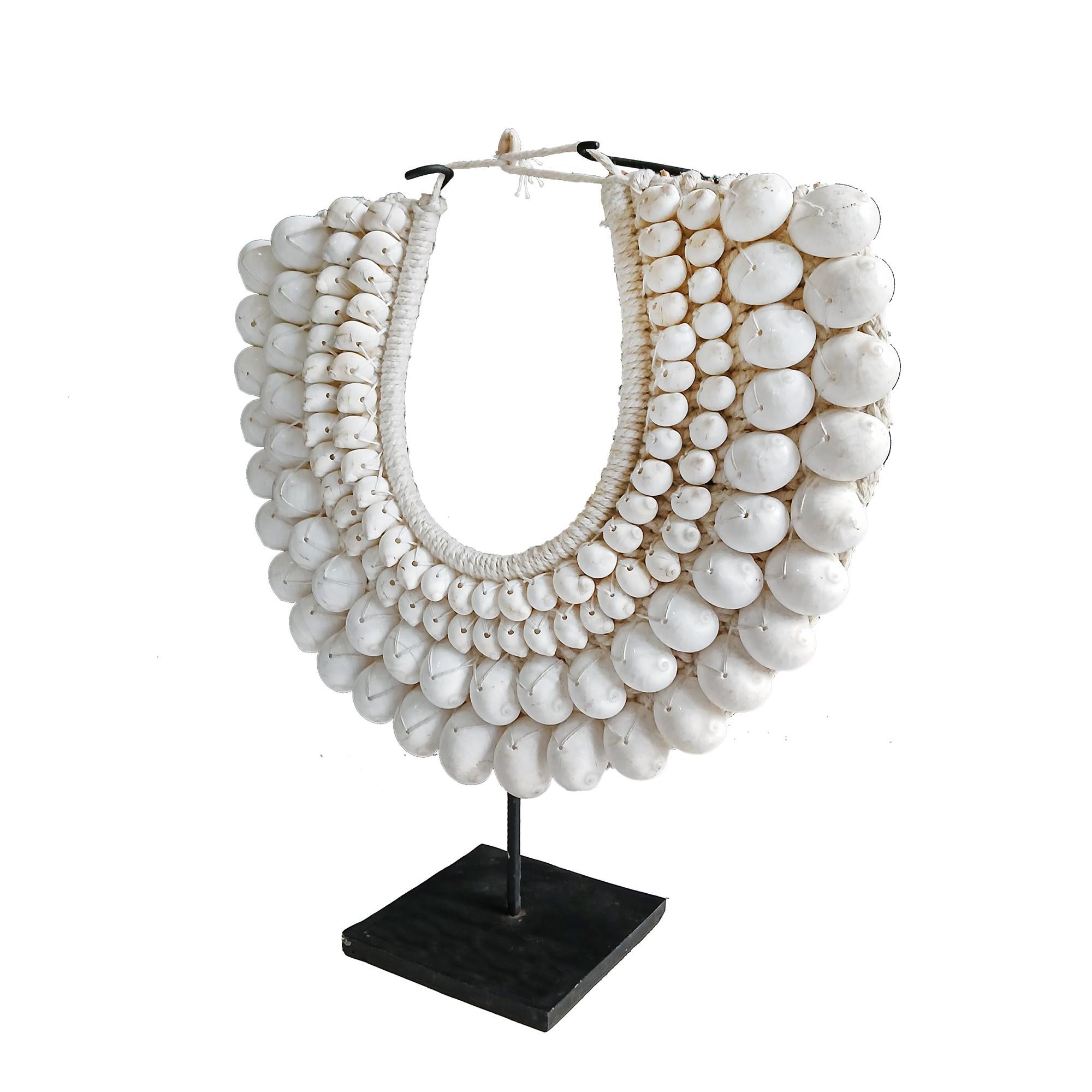 Shell Necklace on Stand, Papua New Guinea For Sale 1