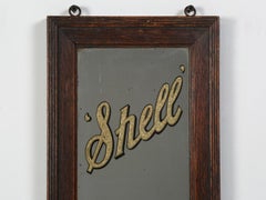 Shell Oil Advertising Mirror, circa 1930s