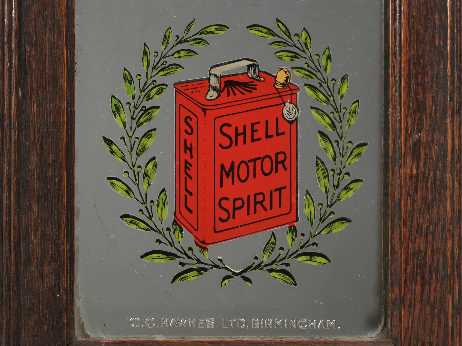 Shell Oil Advertising Mirror, circa 1930s 2
