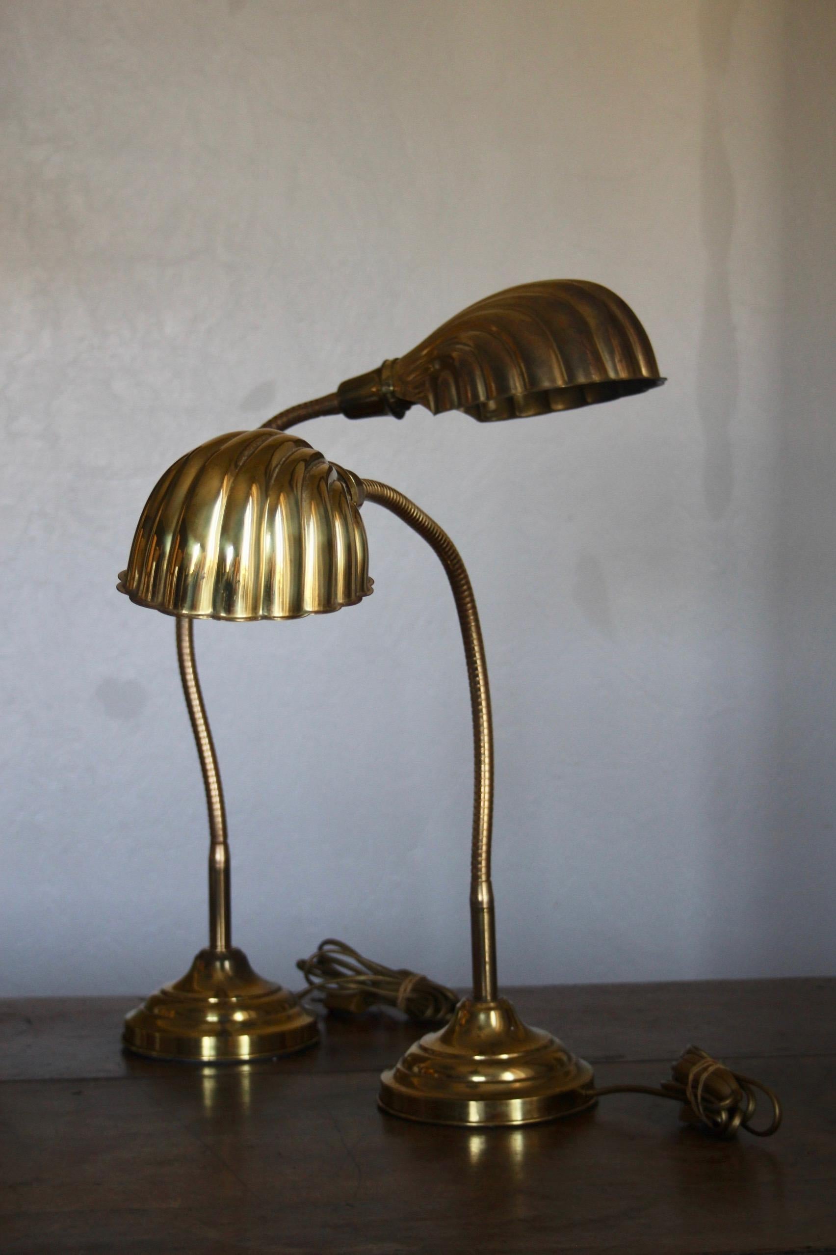 vintage shell lamp