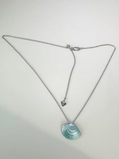 Shell pendant necklace 925 ss silver pendant necklace sea