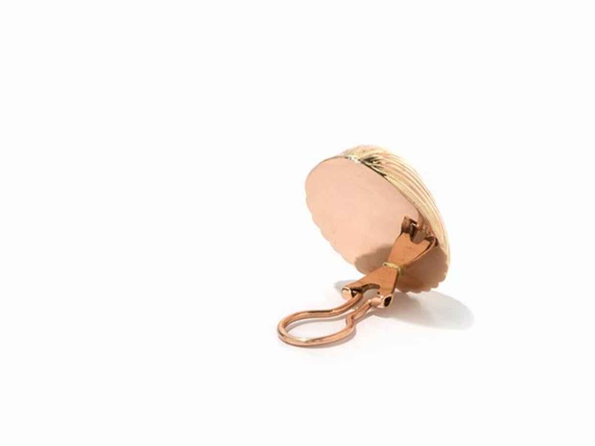- 750 rose gold
- hallmarked with the fineness
- Total length, each: approx. 2.5 cm
- Weight: approx. 14.35 g
- Classic nautical chic earclips

