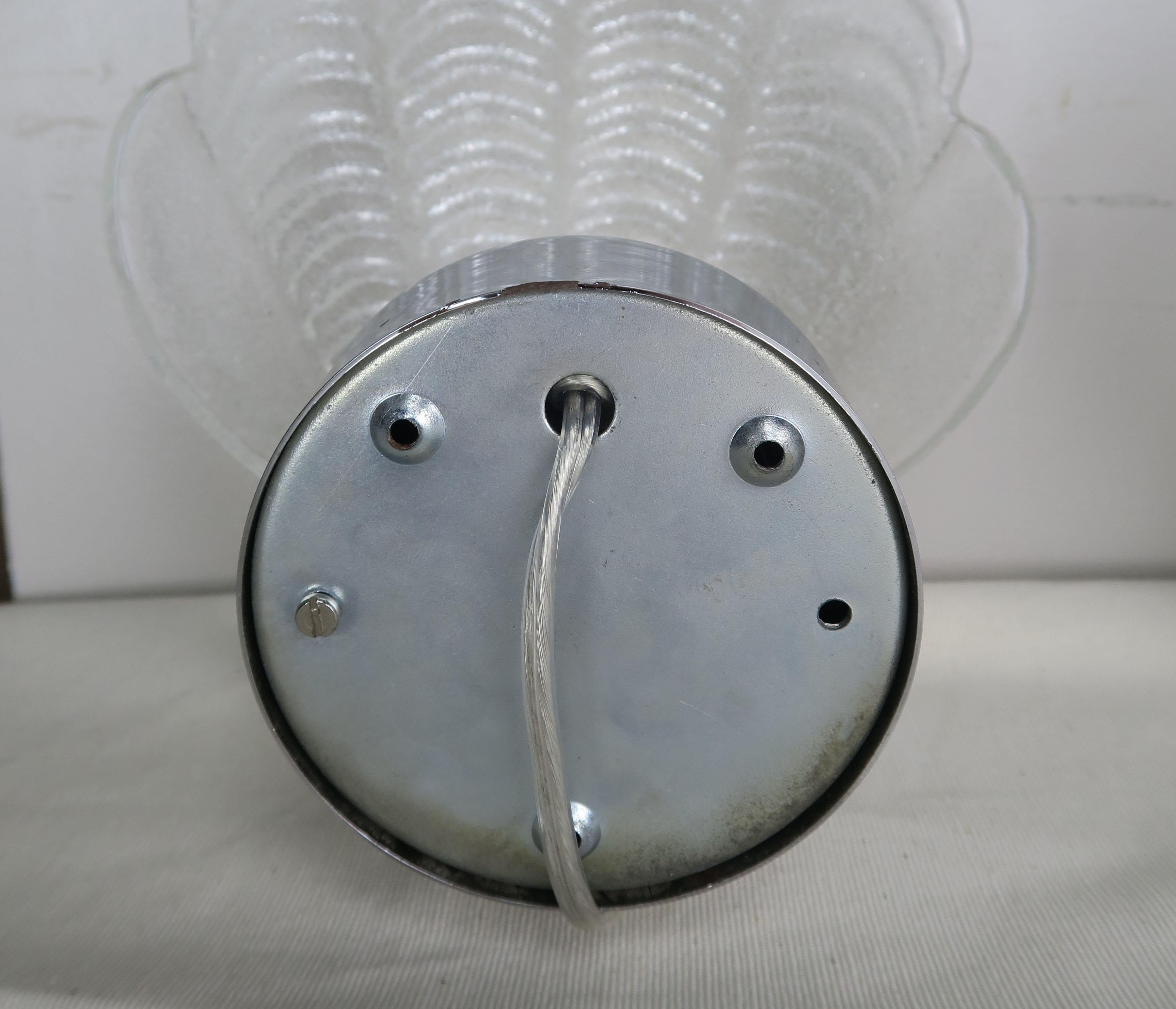 Art Glass Shell Shaped Murano Glass Sconces by Mazzega, Set of 4