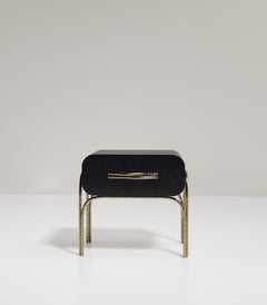Shell Side Table with Bronze-Patina Brass Details by R&Y Augousti