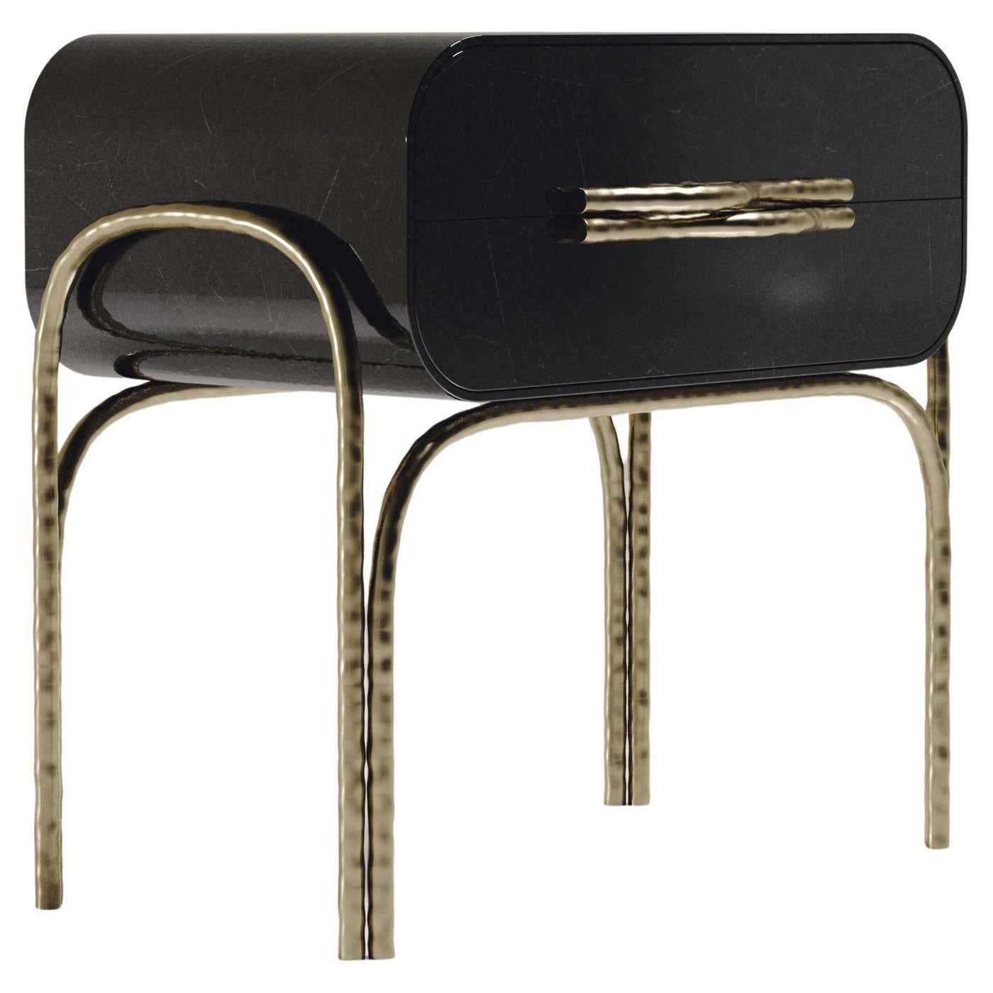 Shell Side Table with Bronze-Patina Brass Details by R&Y Augousti For ...