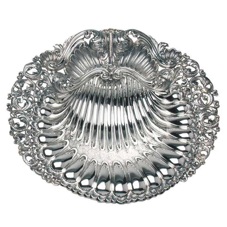 Concha, Centro de mesa de plata de ley, Made in Italy