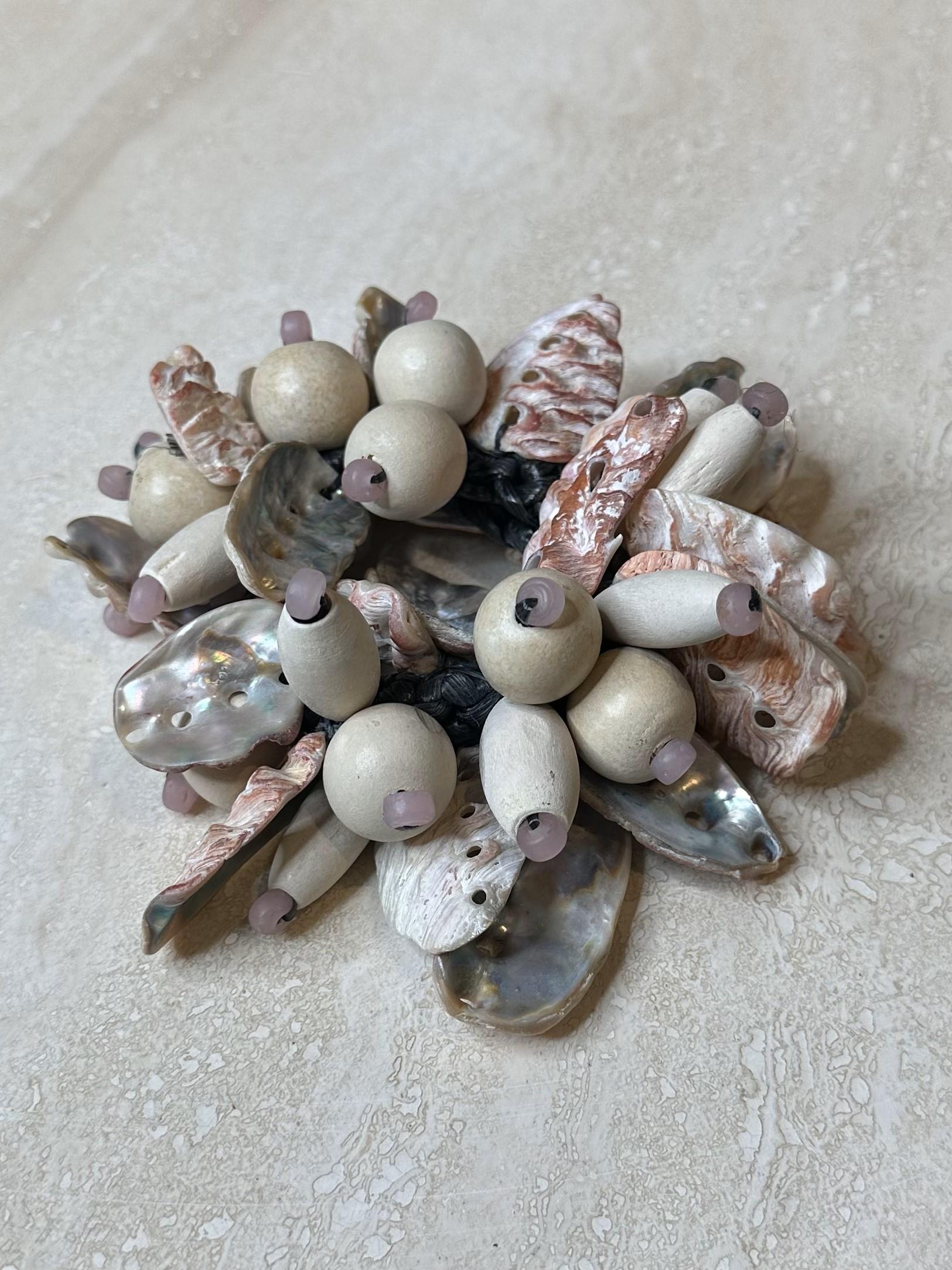 Femenino o masculino Pulsera elástica vintage Boho Shell en venta