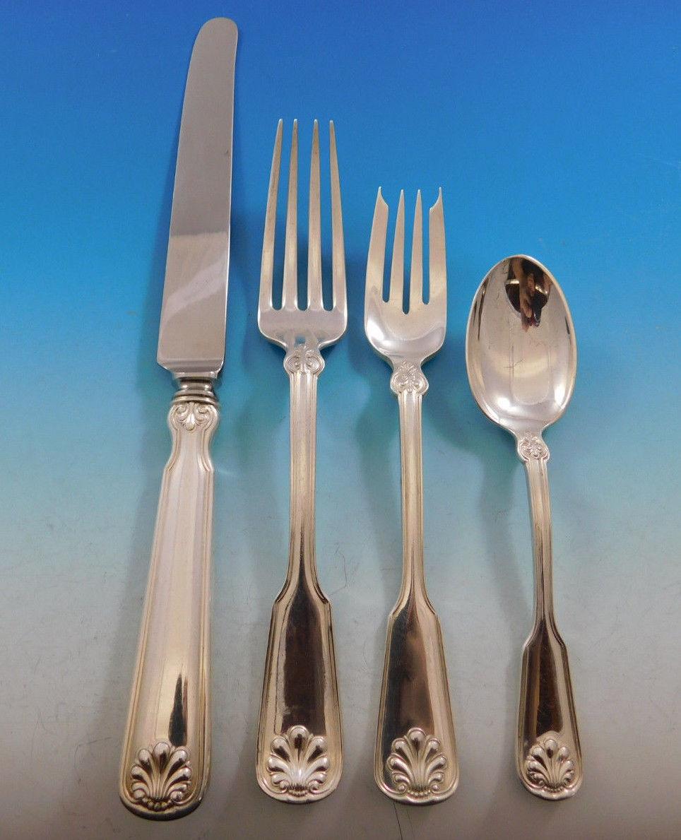 tiffany shell and thread sterling flatware