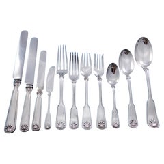 Shell & Thread by Tiffany Sterling Silver Flatware Set 12 Service 141 pcs Dinner