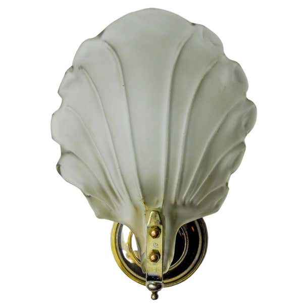 Moma Shell Lamp Shell wall lamp, murano glass, italy, 1970 For Sale at 1stDibs