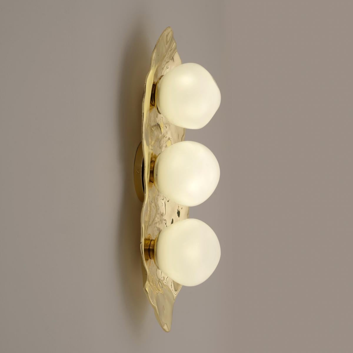 Shell Wall Light by Gaspare Asaro-Polished Nickel Finish For Sale 1