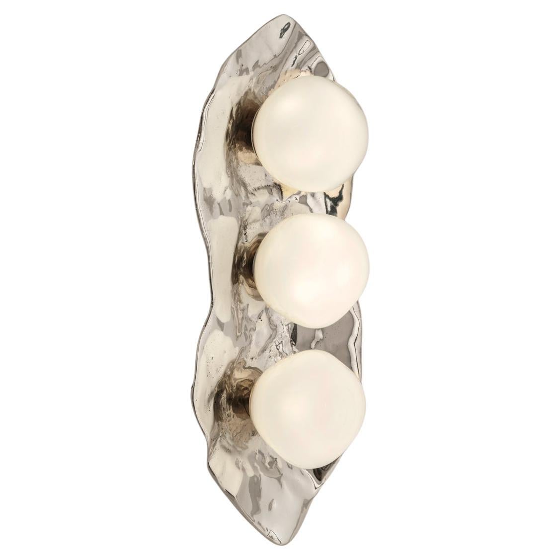 Shell Wall Light by Gaspare Asaro-Polished Nickel Finish