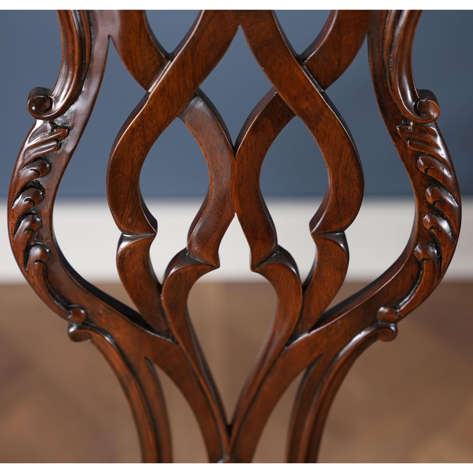 Sedie da pranzo in mogano Shellback, set da 10 in vendita 3