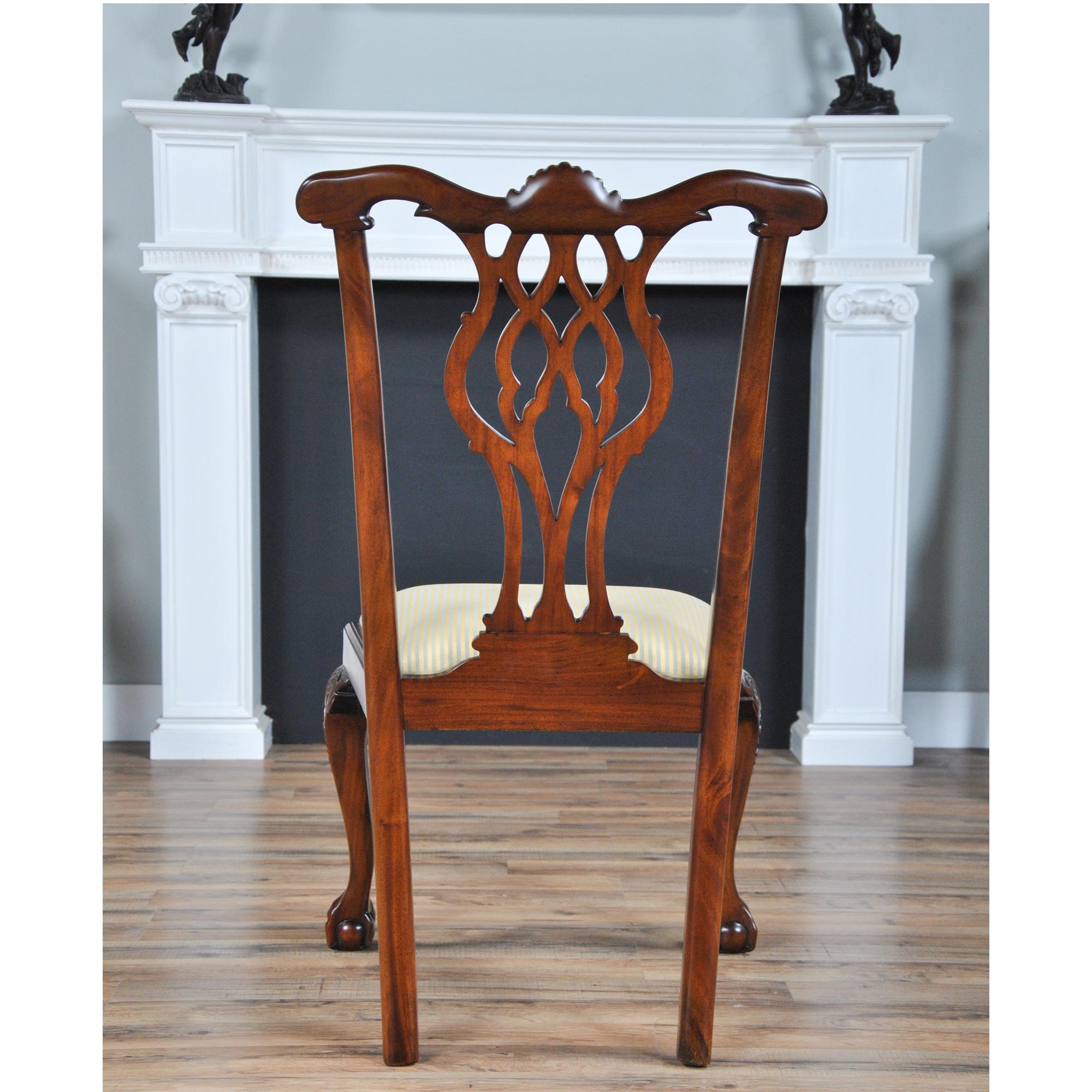 Shellback Mahogany Dining Chairs, Set of 10 For Sale 5