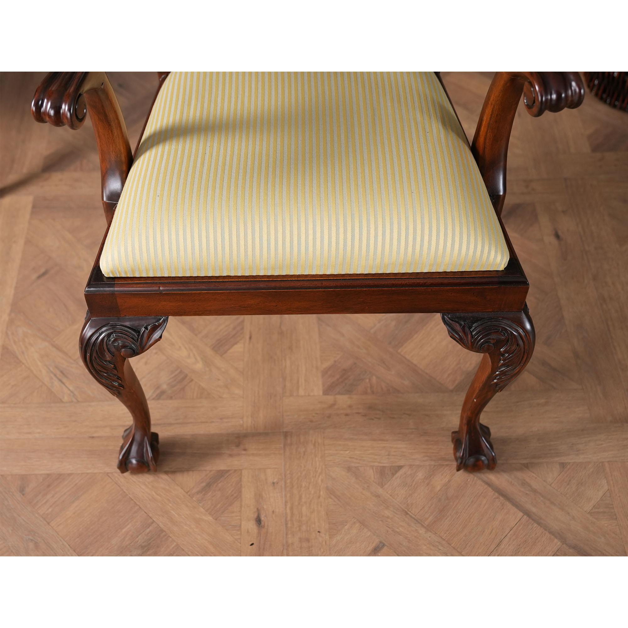 Sedie da pranzo in mogano Shellback, set da 10 in vendita 6