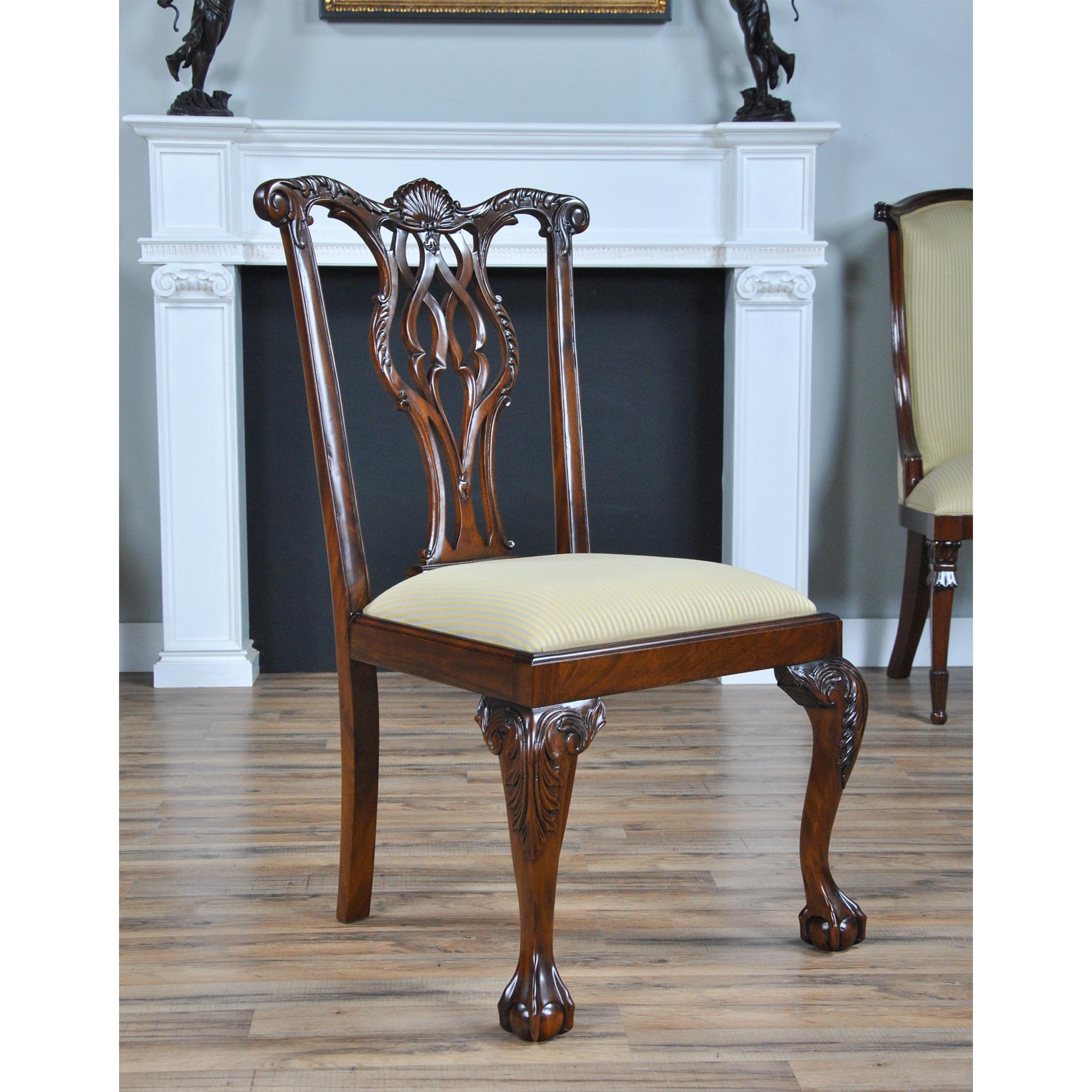 Shellback Mahogany Dining Chairs, Set of 10 For Sale 7