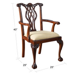 Shellback Mahogany Dining Chairs, Set of 10