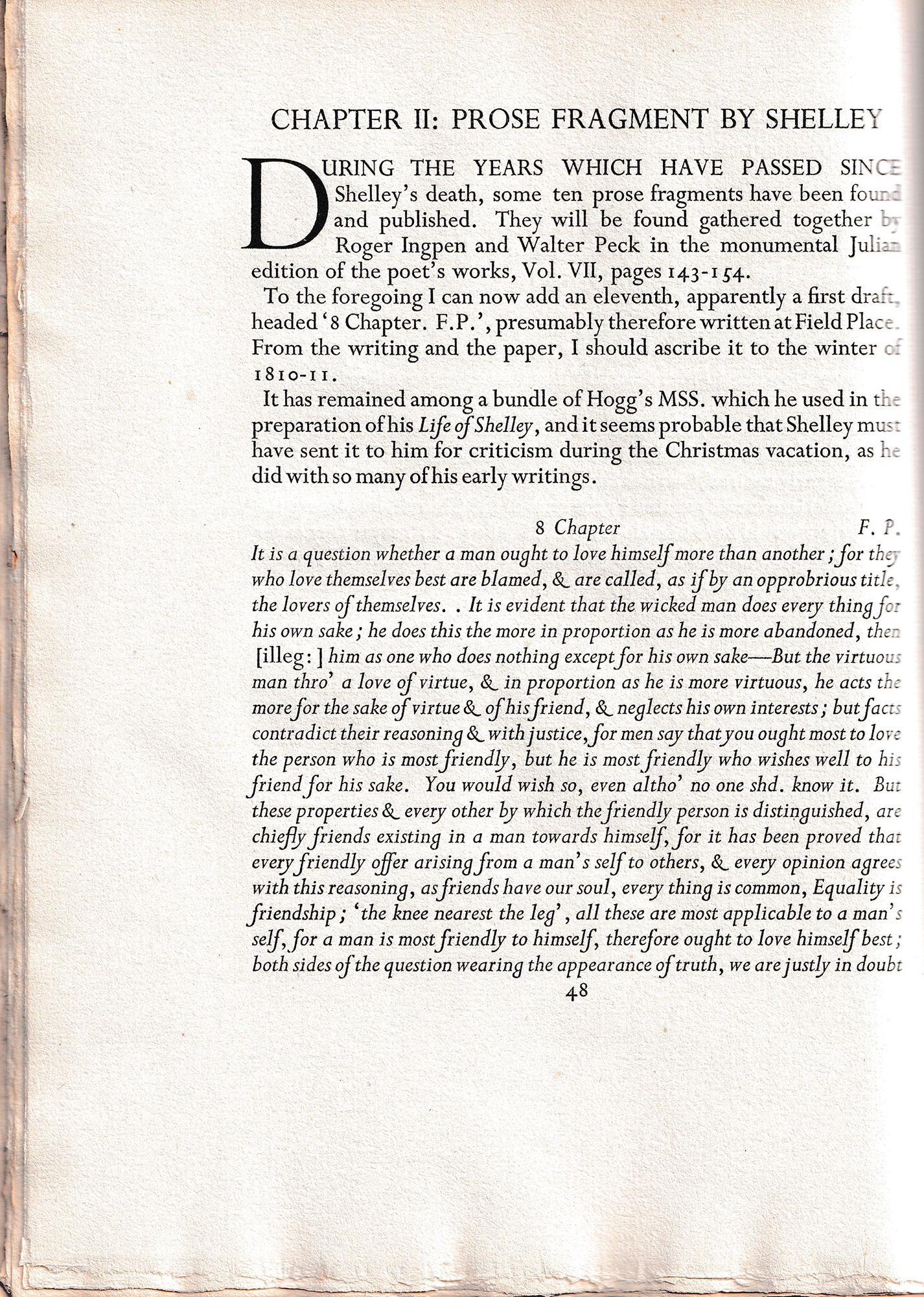 Shelley at Oxford – Early correspondence of P.B.Shelley – GOLDEN COCKEREL PRESS For Sale 1
