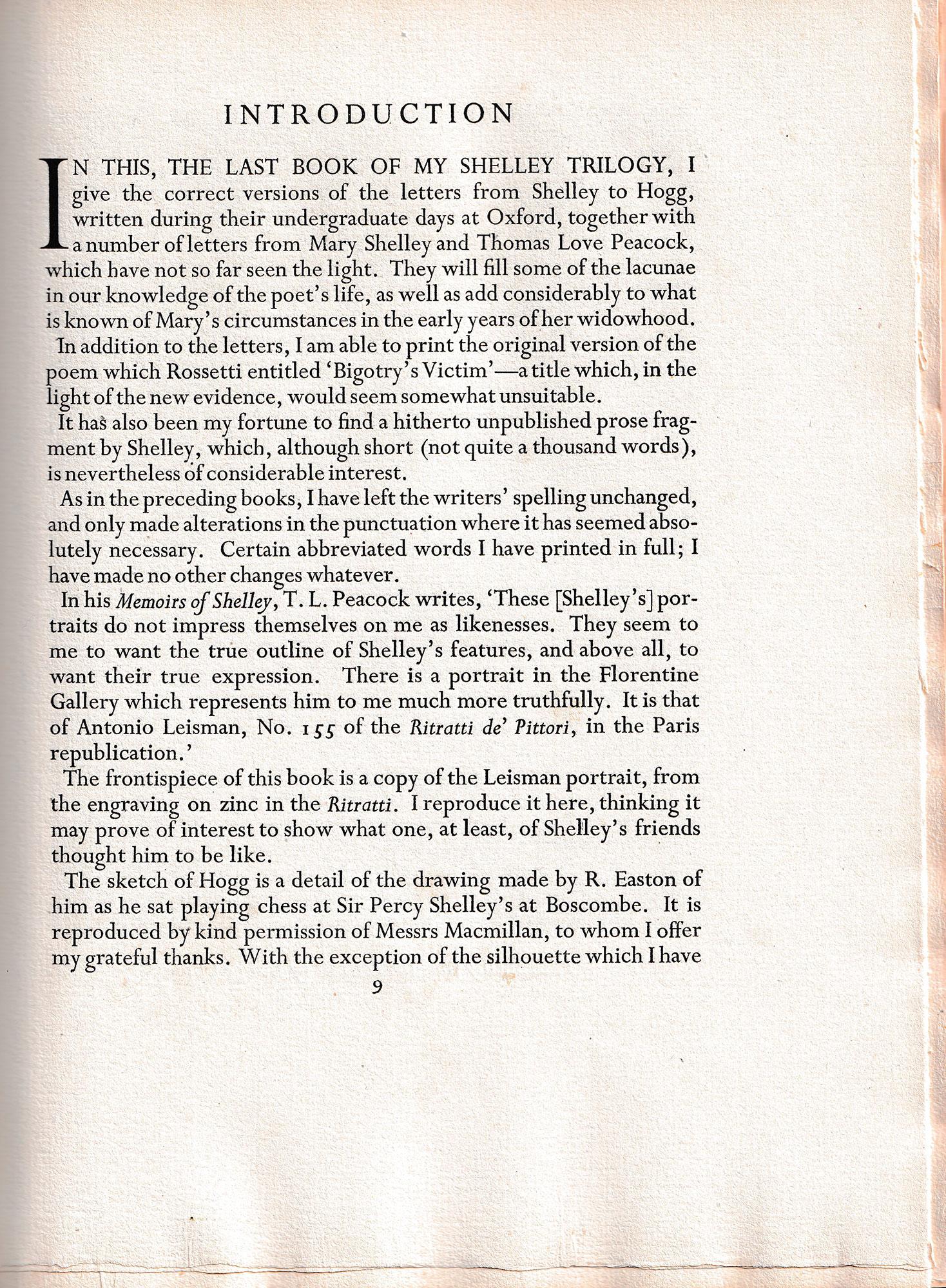 p.b shelley introduction