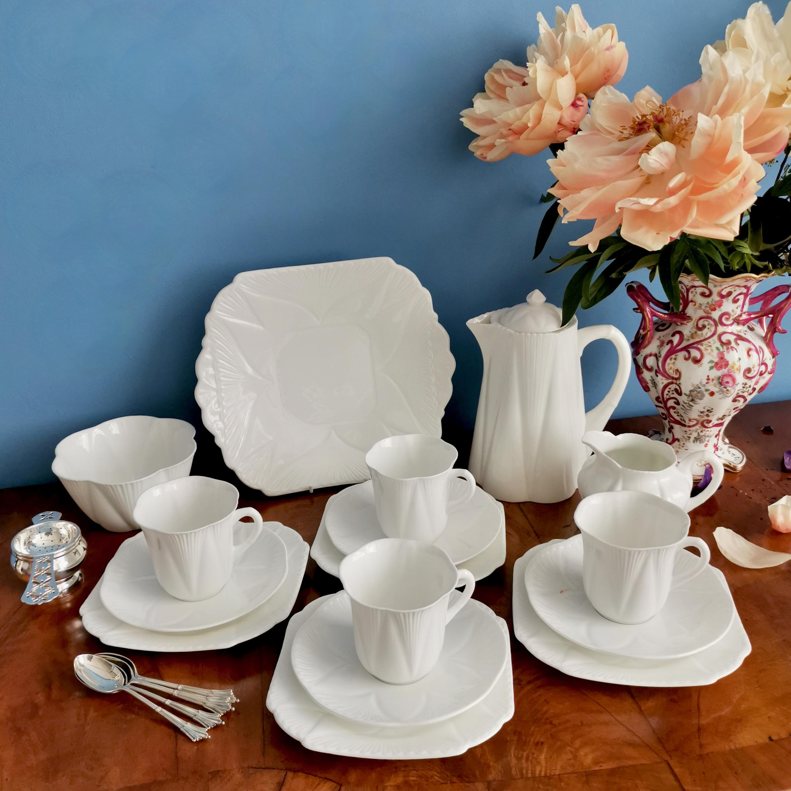 This is a charming coffee service for four in the 